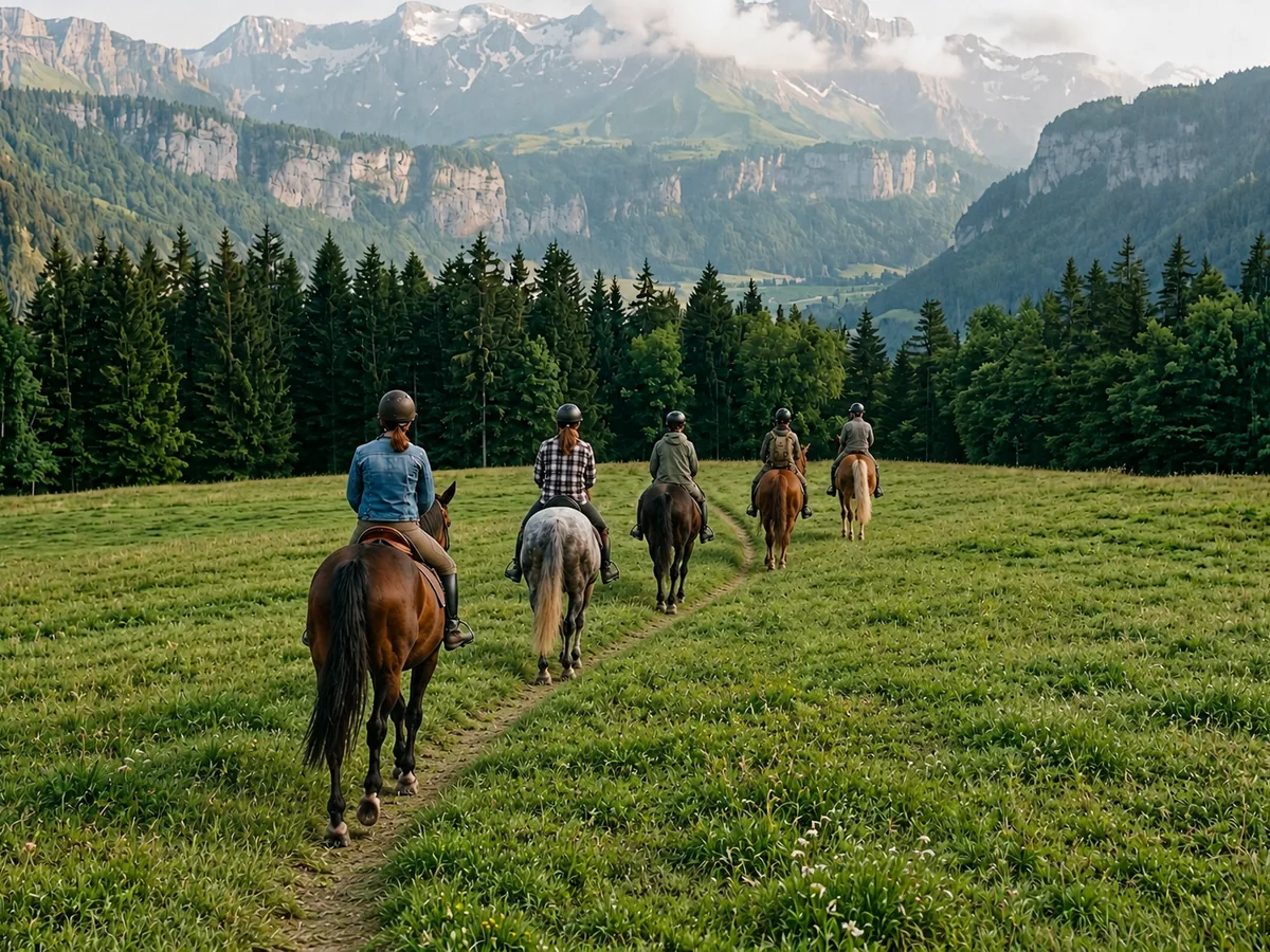 Balade à cheval en Savoie, autour de Marthod