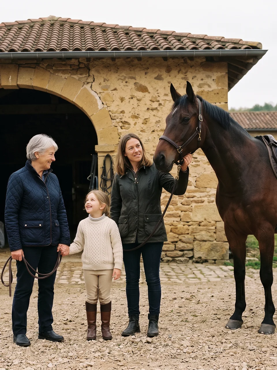 L'équipe, Au Rêve des Pitchounes, centre équestre à Marthod