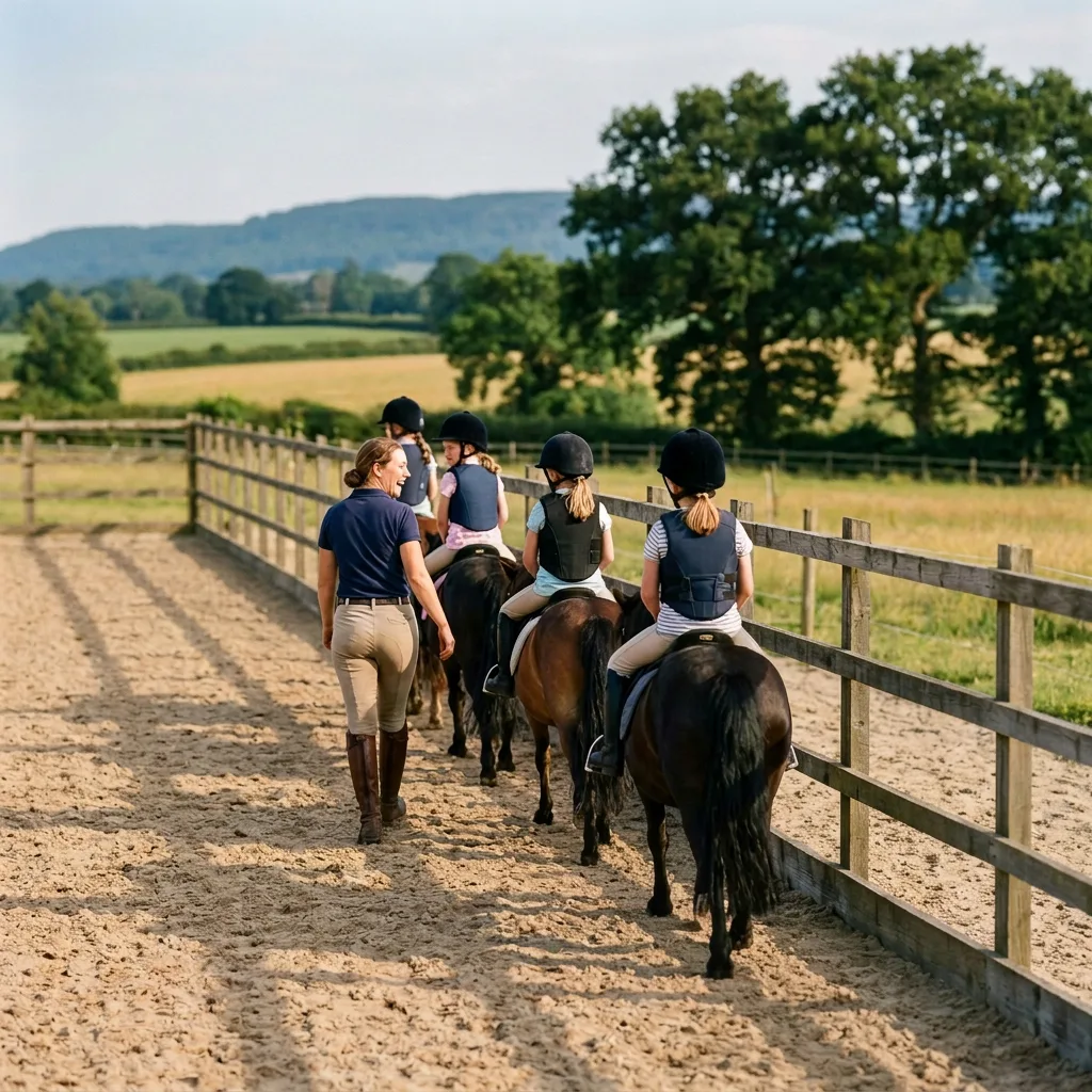 Cours de poney à Marthod, Savoie
