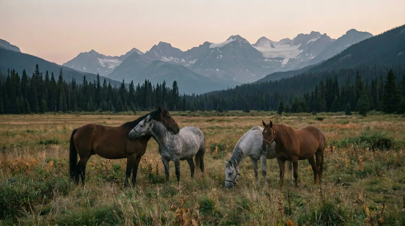 Chevaux en liberté, Au Rêve des Pitchounes, Savoie